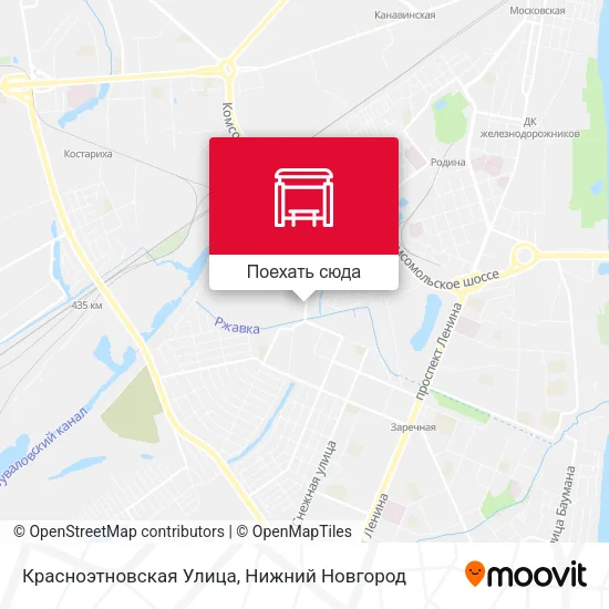 Карта Красноэтновская Улица