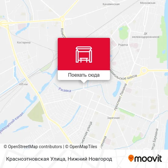 Карта Красноэтновская Улица