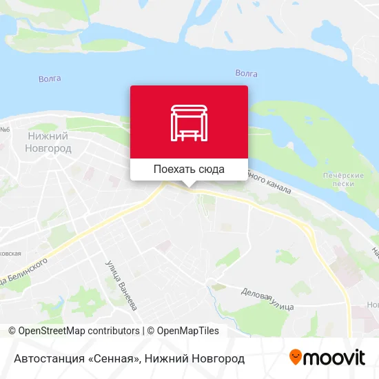 Карта Автостанция «Сенная»
