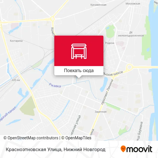 Карта Красноэтновская Улица