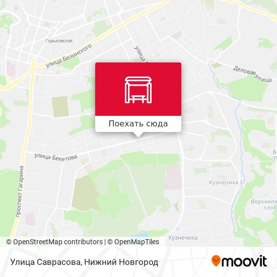 Карта Улица Саврасова