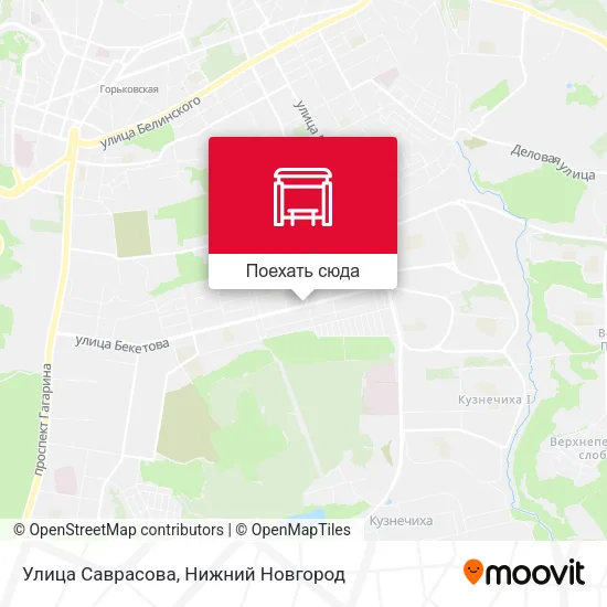 Карта Улица Саврасова