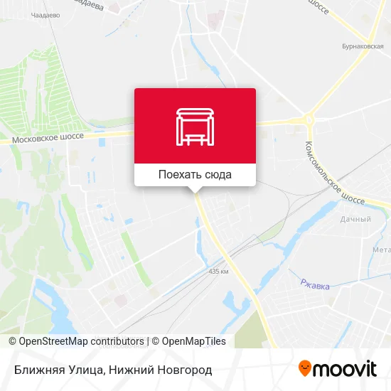 Карта Ближняя Улица