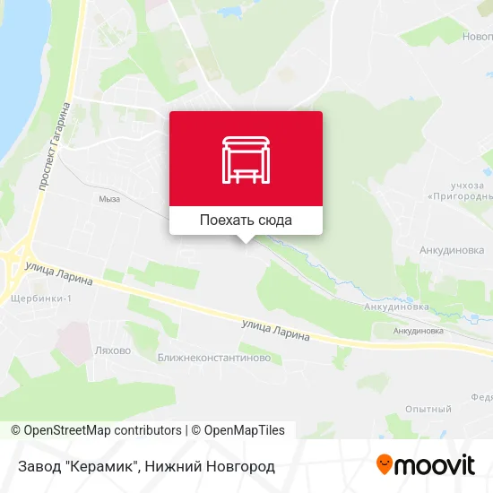 Карта Завод "Керамик"