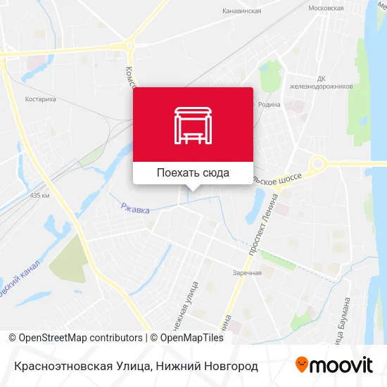 Карта Красноэтновская Улица