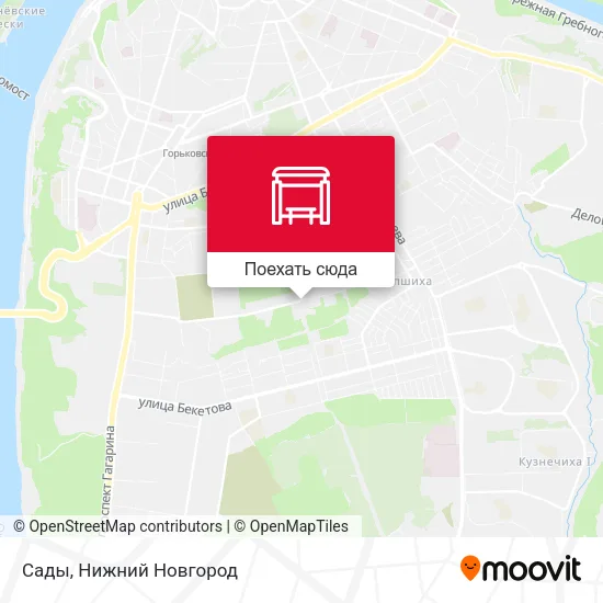 Карта Сады
