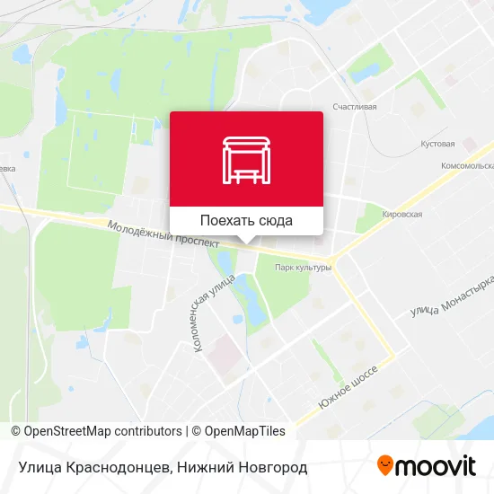 Карта Улица Краснодонцев