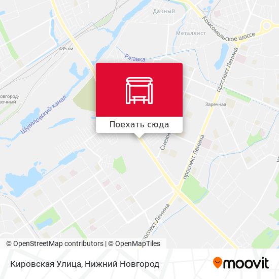 Карта Кировская Улица