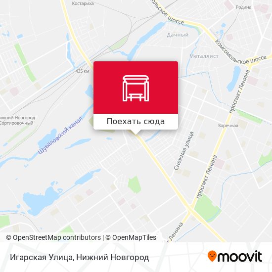 Карта Игарская Улица