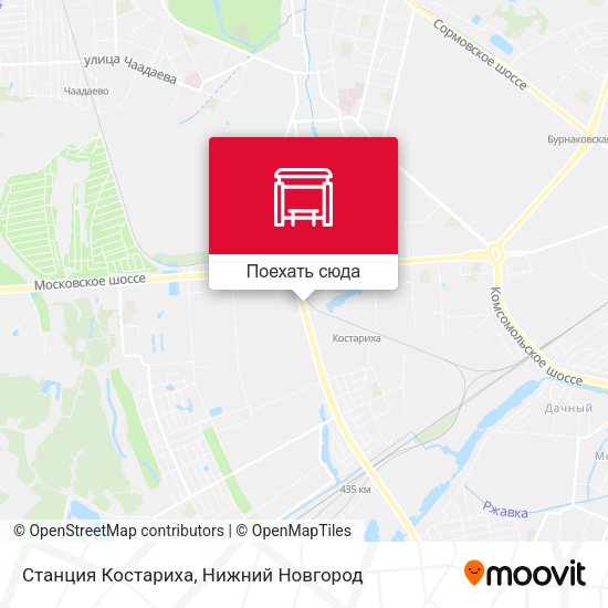 Карта Станция Костариха