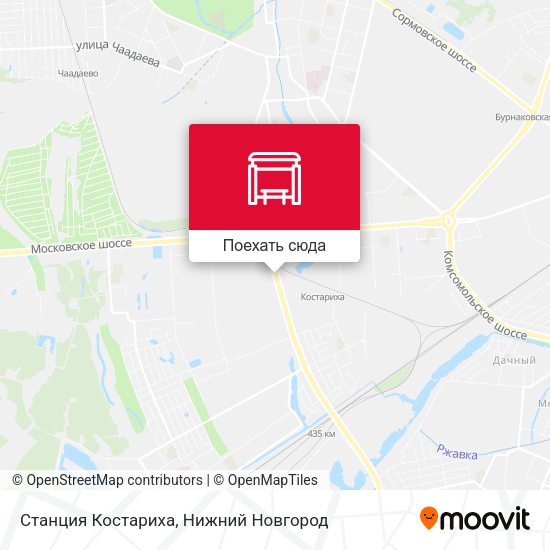 Карта Станция Костариха