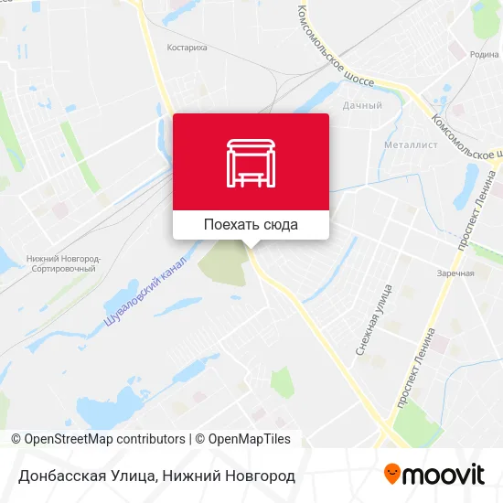 Карта Донбасская Улица