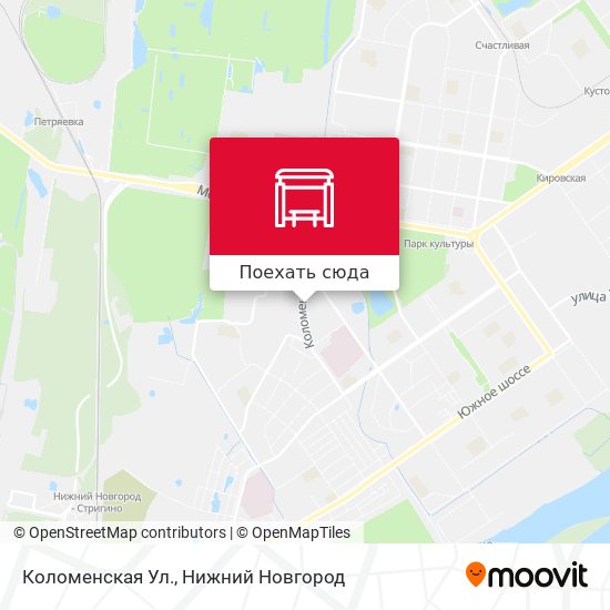 Карта Коломенская Ул.