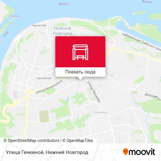 Карта Улица Генкиной