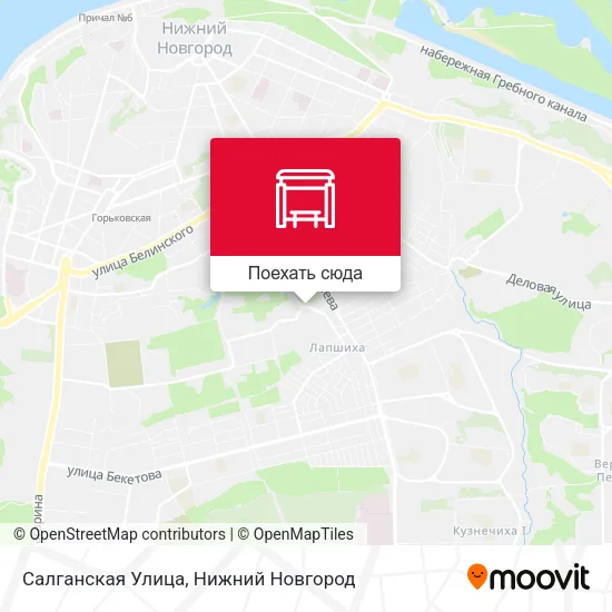 Карта Салганская Улица