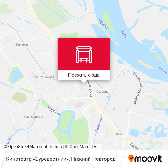 Карта Кинотеатр «Буревестник»