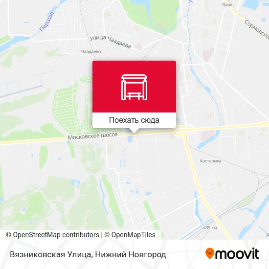 Карта Вязниковская Улица