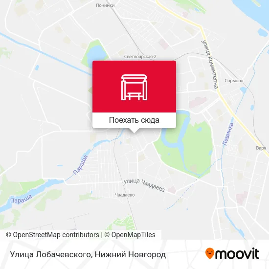 Карта Улица Лобачевского