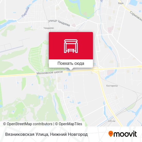 Карта Вязниковская Улица