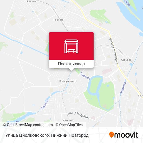 Карта Улица Циолковского