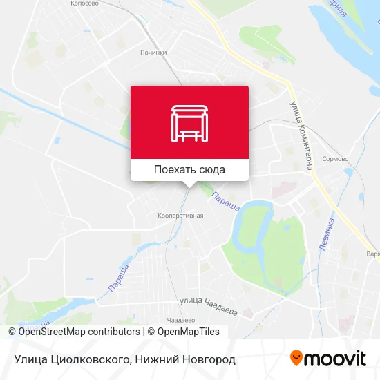 Карта Улица Циолковского