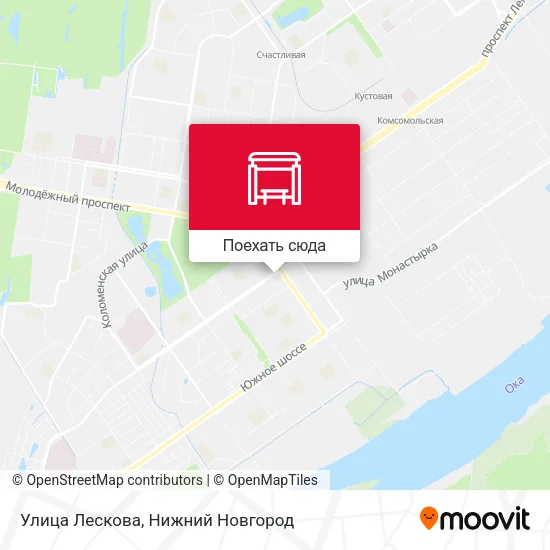 Карта Улица Лескова