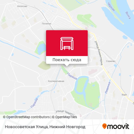 Карта Новосоветская Улица
