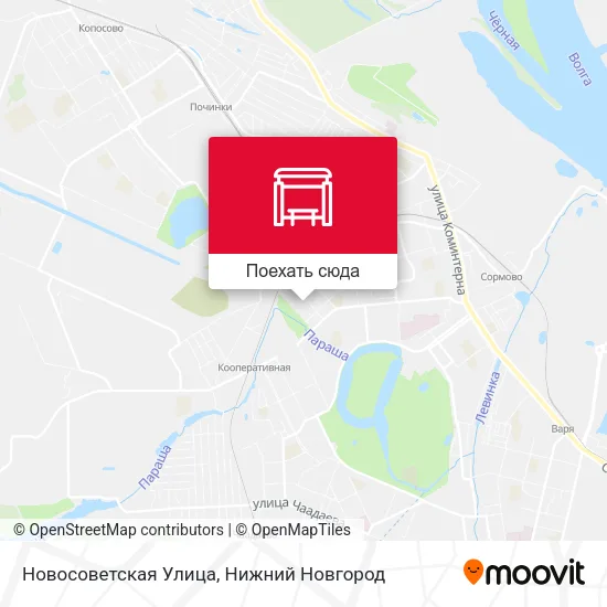 Карта Новосоветская Улица