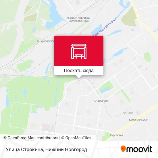 Карта Улица Строкина