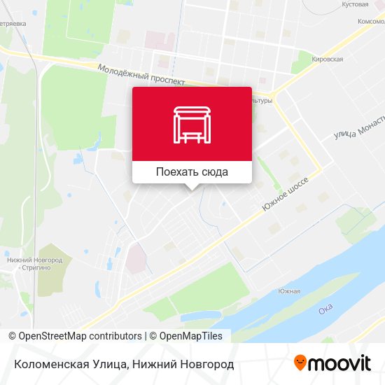 Карта Коломенская Улица