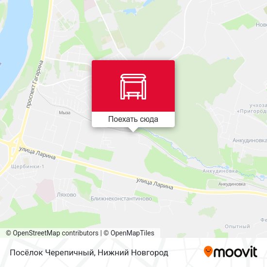 Карта Посёлок Черепичный
