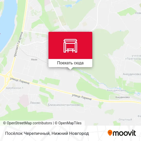 Карта Посёлок Черепичный