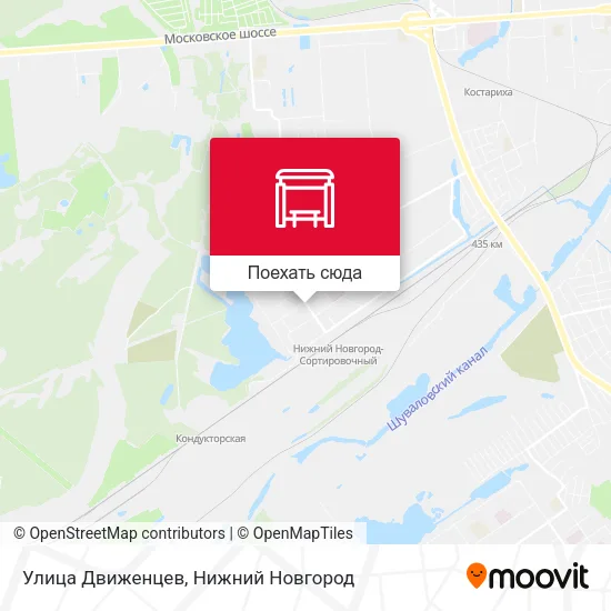 Карта Улица Движенцев
