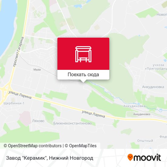 Карта Завод "Керамик"