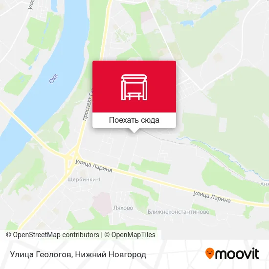 Карта Улица Геологов