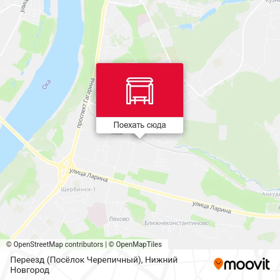 Карта Переезд (Посёлок Черепичный)