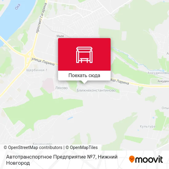 Карта Автотранспортное Предприятие №7