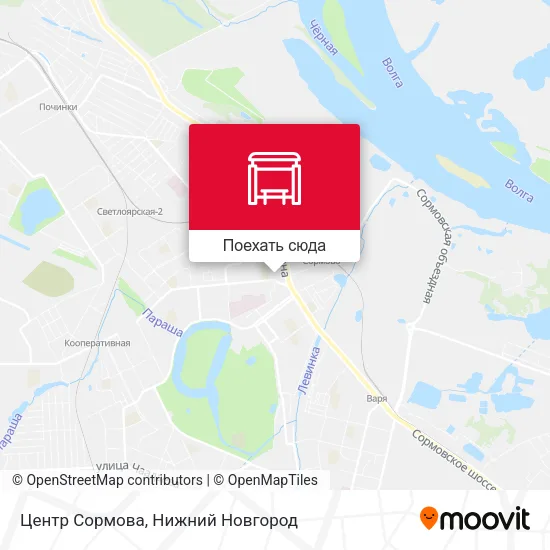 Карта Центр Сормова