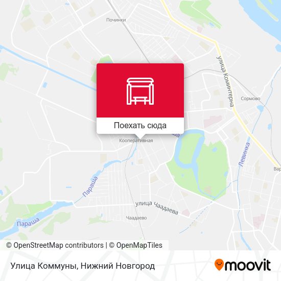Карта Улица Коммуны