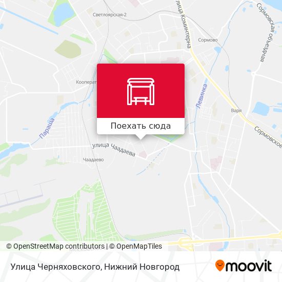 Карта Улица Черняховского