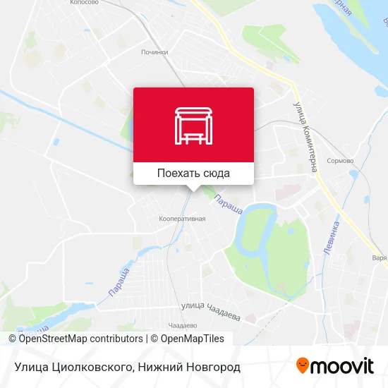 Карта Улица Циолковского