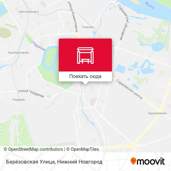 Карта Берёзовская Улица