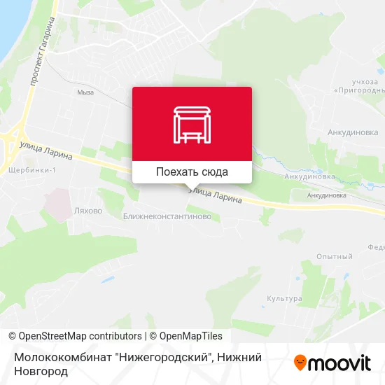 Карта Молококомбинат "Нижегородский"