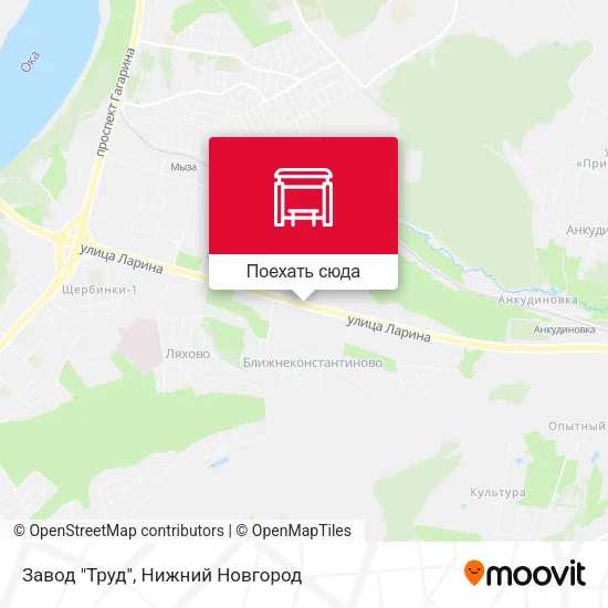 Карта Завод "Труд"
