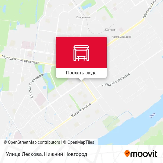 Карта Улица Лескова