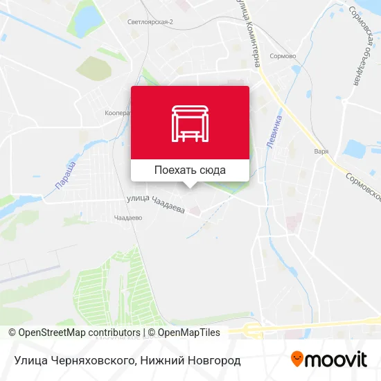 Карта Улица Черняховского