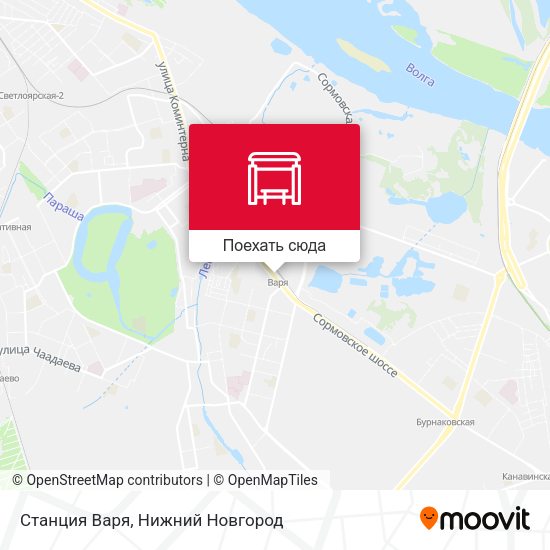 Карта Станция Варя