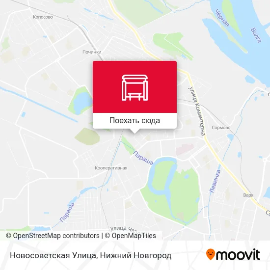 Карта Новосоветская Улица
