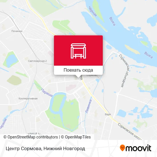 Карта Центр Сормова