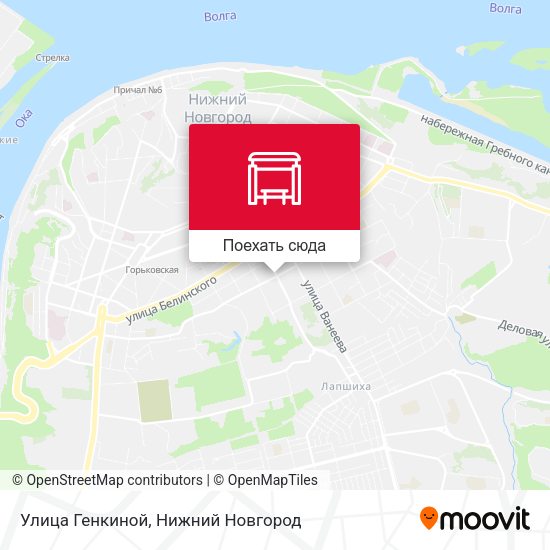 Карта Улица Генкиной